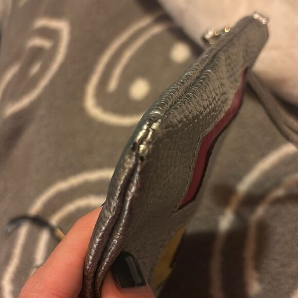 Juicy Couture LOVE Pebbled Leather Clutch Wristlet - Picture 12 of 16